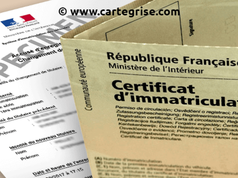 Carte grise (certificat d'immatriculation)