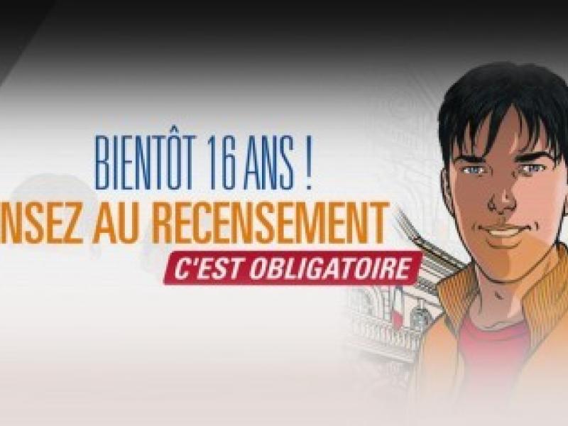 Recensement militaire à 16 ans