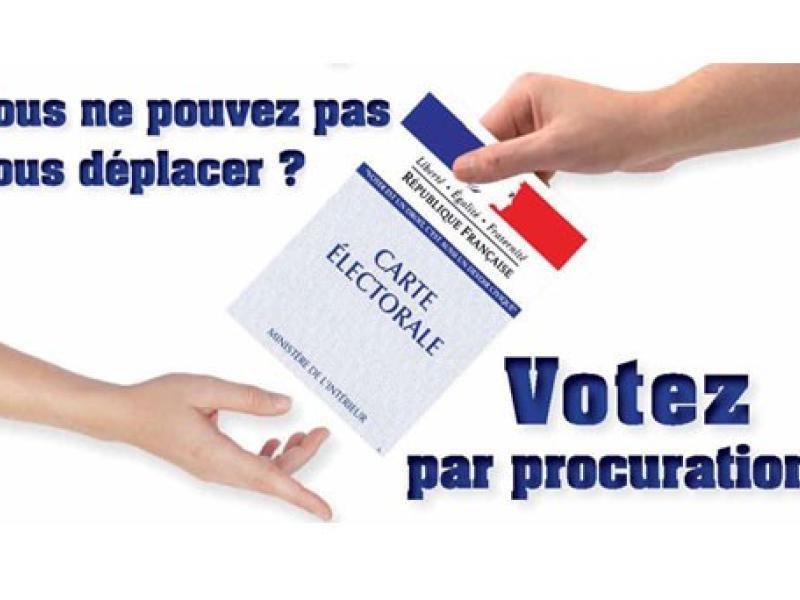 Elections : pensez à la procuration !