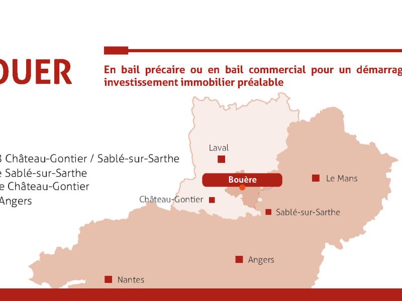 Bâtiments d'entreprise à louer sur le Pays de Meslay-Grez