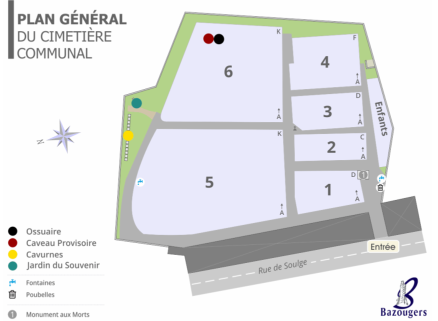 Plan général du cimetière
